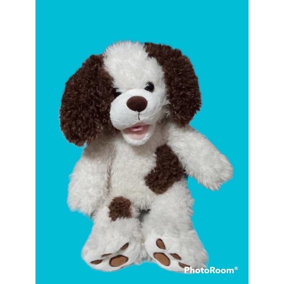 Build a Bear "retired" dog plush, brown and white. - Picture 1 of 5
